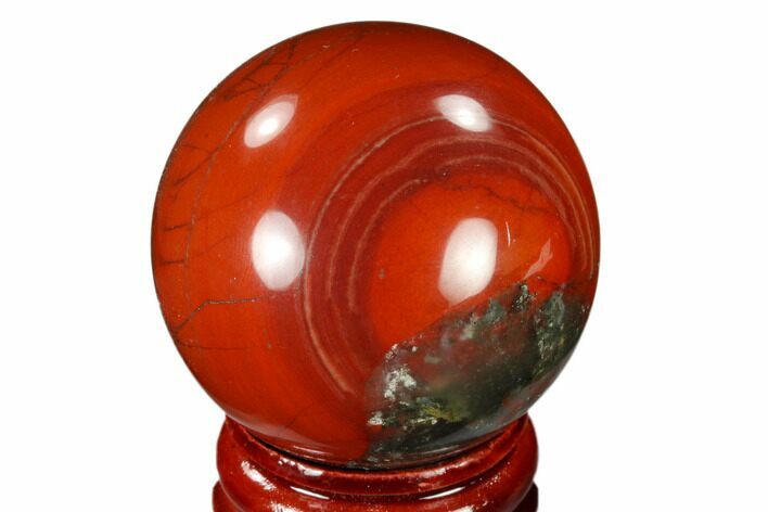 Polished Bloodstone (Heliotrope) Sphere #116193